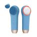 BSROLUNA 3in1 Heat and Cool Silicone Face Brushes for Cleansing and Exfoliating,Sonic Facial Scrubber Exfoliator Brush,MistyBlue