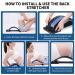 ADINOR Back Stretcher - Multi-Level Spine Stretcher for Herniated Disc, Sciatica, Scoliosis - Relieve Lower and Upper Back Muscle Pain - Adjustable Back Popper for Bed, Chair, Car - Black - Buy Online on GoSupps.com