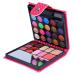 FantasyDay Pro 32-Color All-In-One Makeup Palette with Lipgloss, Blush, Face Powder, and Brush in Red Bag - Buy Online on GoSupps.com