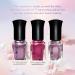 LOKFAR 3 Colors Mirror Metallic Nail Polish Set - Quick Dry, Long-Lasting Chrome Shine - 6 ml/Bottle - Buy Online on GoSupps.com