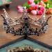 Frcolor Baroque Tiara Bridal Headpiece - Rhinestone Wedding Crown Hairband (Black) | Shop Internationally - Buy Online on GoSupps.com