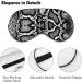 Adjustable Black and White Snake Skin Sleep Mask for Women | Comfortable Eye Shades Cover with Elastic Strap - Shop Now - Buy Online on GoSupps.com