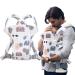 Liuer baby carrier for newborns from birth baby carrier belly carrier portable breathable back carrier convertable front and back baby carrying bag baby carrier for infants toddlers from 3-15kg white