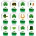 auwiyd 36 PCS St. Patrick's Day Cupcake Toppers Green Shamrock Cupcake Food Picks Clover Decorations for Irish St Patrick's Day Party Cake Decorations Supplies - Buy Online on GoSupps.com