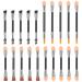 Portshade brush set 20 pieces of sponge brush one -way professional eyeshadow Applicator eyebrow brush eyelash brush lip brush precise application and blend