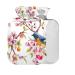 Hot Water Bottle with Cover Cherry Blossom Petals Bird BPA Free 2L Large Hot Water Bag for Pain Relief Cramps