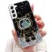Tivenfezk Nadoli for Samsung Galaxy S23 Treisand B r Astronaut Hidden Stand Shell caricature glitter astronaut stand Soft silicone bling cell phone case transparent protective cover Samsung Galaxy S23 black