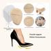 FlyCoco Heel Pads - 6 Pairs Anti-Slip High Heel Cushions & Back Inserts | Comfort & Pain Relief for Women & Men | Breathable Shoe Inserts in Black + Beige - Buy Online on GoSupps.com