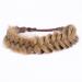 Bobiya Messy Wide 2-Strand Braided Headband - Chunky Elastic Hair Accessory for Women & Girls - Dirty Blonde Boho Beauty - Buy Online on GoSupps.com