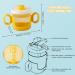Nohlerlife Baby Training Cup with Lid and Straw - 300ml (Yellow) - Buy Online on GoSupps.com