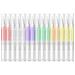 PEACECOLOR 15Pcs Cuticle Oil Pen Set for Nails Natural Ingredients Oil Pen for Nail Growth Care Home Use with Different Flavor(Rose Jasmine Lavender Apple Cantaloupe Orange) XA-01