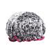 1 Piece Shower Cap Reusable Bath Cap Double Thickening Waterproof Shower Cap (Flower)