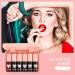 6 Colors Matte Velvet Lip Tint Set - Long-Lasting & Waterproof Korean Lip & Cheek Stain Collection - Buy Online on GoSupps.com