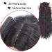 Hair Extensions 20inch Hair Extensions Synthetic Water Wave Clip In Hair Piece Clip In One Piece Hair Black Brown Hairpiece for Women Hair Pieces(86-613) 20inches 86-613 - Buy Online on GoSupps.com