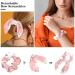 Bowknot Scrunchies 6-Pack with Rabbit Ear Design on Pink Background - Hair Ties for Thick Hair - Multi-colored Soft Scarves Hair Accessories - Buy Online on GoSupps.com