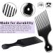 3-Piece Wide-Tooth Comb Set - Detangling Shower, Pick, & All-Purpose Combs | Anti-Static Carbon Fiber Tools for Thick, Curly, Afro Hair - Buy Online on GoSupps.com