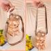 Kawaii Bear Straw Bottle with Large Capacity and Adjustable Strap - Grey - Buy Online on GoSupps.com