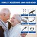CESLIFF Rechargeable Hearing Aids - Wireless Neckband Amplifier for Seniors & Adults - Noise Canceling, 2 Modes, 5 Volume Control - Silver Grey - Buy Online on GoSupps.com
