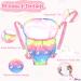 Heawaa Baby Doll Carrier Set - Portable Backpack & Accessories for 18 Inch Dolls - Rose Color with Dotted Diaper Bibs - Buy Online on GoSupps.com