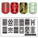 FingerAngel 16Pcs Nail Stamping Kit with Leaves, Flowers, and Animal Images - Includes 2 Stampers, 2 Scrapers, and Storage Bag - B-Nail Stamping Plates V1-16 - Buy Online on GoSupps.com