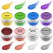 Luster Dust Edible Set - 8 Colors x 5g Food Grade Edible Glitter Dust Powders Food Coloring Dye for Drinks Decorating Cakes Cupcakes Paint & More Vegan