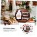 Holibanna Outdoor Signs 1 Set Decorative Pendant Emblems Home Decor Wooden Gnome Pendant Wood Gnome Craft Front Door Sweden - Buy Online on GoSupps.com