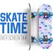 Rude Boyz Kids Beginner Mini Skateboard - Mini Wooden Cruiser Board for Boys & Girls 3-5 Years - Mermaid Scales Design - Lightweight and Durable - Buy Online on GoSupps.com
