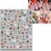 JMEOWIO 8 Sheets Halloween Nail Art Stickers Decals Self-Adhesive Pumpkin Skull Ghost Spider Web Bat Spook Nail Supplies Nail Art Design Decoration Accessories - Buy Online on GoSupps.com