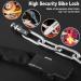 Bowfar High-Safety Bicycle Lock - Level 7 Chain Lock with 6mm Steel Waterproof Cover Anti-Theft Key Lock for Bikes Motorcycles & Scooters - Black - Buy Online on GoSupps.com