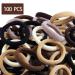 100pcs Seamless Hair Ties for Thick Hair - Elastic Ponytail Holders for Women and Girls - Buy Online on GoSupps.com