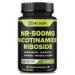 WELBUDA 5in1+ Nicotinamide Riboside Supplement with Resveratrol Quercetin Turmeric Rhodiola Rosea - 90 Count for 90 Days