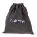 Baluue 1pc Hair Dryer Storage Bag Travel Hair Dryer Grey Backpack Black Backpack Pouch Dark Grey Canvas