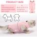 Fychuo Cat Recovery Suit Pink Cat Surgery Recovery Suit Solid Color Cat Clothe Cat Onesie Surgical Recovery Suit Kitten Bodysuit after Surgery Medical Care Cone Collar Alternatives - Buy Online on GoSupps.com