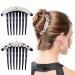 4 Pcs Rhinestone Flower Hair Side Combs - Vintage Wedding Hair Accessories for Women and Girls - Buy Online on GoSupps.com