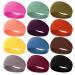 RITOPER 12 Pack Head Bands for Women Girls, Extra Soft Wide Workout Yoga Running Headbands for Women, Thick Sweat Non Slip Headbands Hair Bands for Women's Hair, Solid African Head Wraps Summer Hair Accessories (solid colo…
