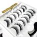 Magnetic Eyeliner & Eyelashes Kit - 14 Pairs Reusable 3D Natural False Lashes with 3 Magnetic Liners - Includes Applicator and Tweezers - Buy Online on GoSupps.com