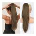 Hair Extensions 26" Long Wavy Drawstring Ponytail Synthetic Ponytail With Drawstring Hairpin Extension Wig Bun for Women's Everyday Hair Pieces For Women (Color : Chocolate brown Size : 26inches) 26inches Chocolate brown