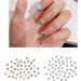 Unique Square Pointed Bottom Rhinestones For Nail Decoration Eye Catching Nail Accessories Square Pointed Bottom Rhinestones Purple middle - Buy Online on GoSupps.com