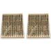 Angoily 2pcs Set 12pcs Brow Pencil Eyebrow Pen Eyeliner Pencil with Brush Iron Tube Double Head - Buy Online on GoSupps.com