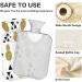 Naanle Triangle Pineapple Water Bottle - 1L Transparent Hot Water Bottle for Heat Therapy & Pain Relief | Ideal for Bed & Hand Warmers - Buy Online on GoSupps.com