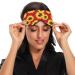 Haskirky Light Blocking Eye Mask - Breathable & Adjustable for Men and Women | Perfect for Travel, Yoga, Meditation, Office & Deep Sleep - Red Sunflower Design - Buy Online on GoSupps.com