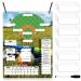Metal Magnetic Dugout Board Set Hanging Magnetic Baseball Softball Lineup Board with 30 Pcs Lineup Cards 2 Pcs Snap Hooks Dry Erase Pen Baseball Magnet Board for Dugout Batting Coaching Accessories