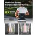 Rakiie Back Support Belt for Men and Women, 8 Times Lumbar Support with 3D Pad and Massage, Breathable Back Brace to Relieve Back Pain (S) - Buy Online on GoSupps.com