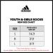 adidas Boys' Youth Superlite Badge of Sport 6-Pack No Show Socks - Large, Onix Grey/Signal Orange - Buy Online on GoSupps.com