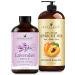Handcraft Blends Gentle Relax Set: Apricot Kernel Oil (16 Fl Oz) and Lavender Essential Oil (4 Fl Oz) 100% Pure & Natural for Soothing Massage and Baby Soft Skin