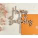 DekoHaus Wooden Cake Topper Happy Birthday Cake Decoration - Buy Online on GoSupps.com