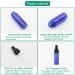Rowiz 30 Pack 5ml Glass Drip Bottles for Essential Oils Lotions & Perfumes - Blue with Droppers & Caps - Buy Online on GoSupps.com