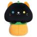 Mewaii 8'' Soft Pumpkin Cat Mushroom Pillow Stuffed Animal Plush Plushie Squishy Toy - Cuddly Cat Plush for Kids Pumpkin Cat 8 Inch
