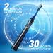 TEETHEORY Sonic Electric Toothbrush for Adults- Rechargeable Sonic Toothbrush with 10 Brush Heads, 40000 VPM, 3 Modes, Fast 2 Hr Charge - Black - Buy Online on GoSupps.com