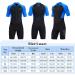 Aivtalk Adult 1.5mm Neoprene Shorty Wetsuit for Couple X-Large Men Blue - Summer Snorkeling & Diving Suit - Buy Online on GoSupps.com